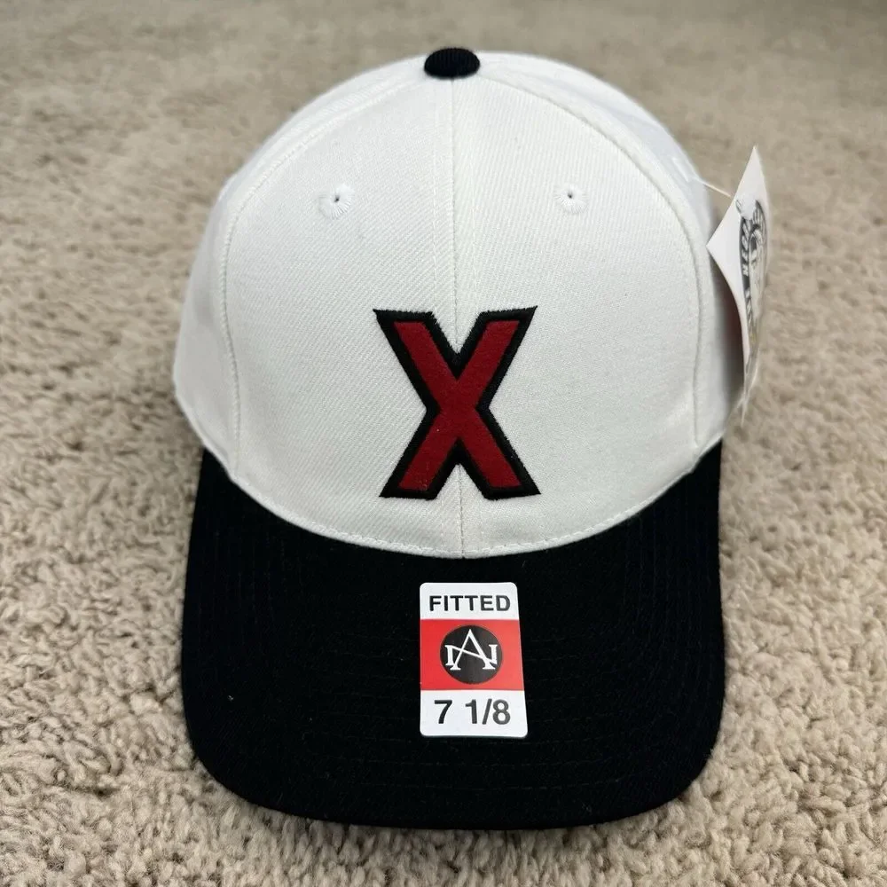 Cuban X‎ Giants Hat NLB American Needle Fitted 7 1/8 White Red X Team Logo Cap